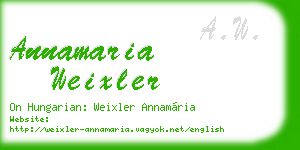 annamaria weixler business card